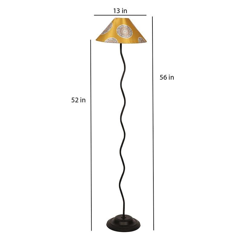 Buy Mandala Merry Wavo Floor Lamp Floor Lamp from Vaaree