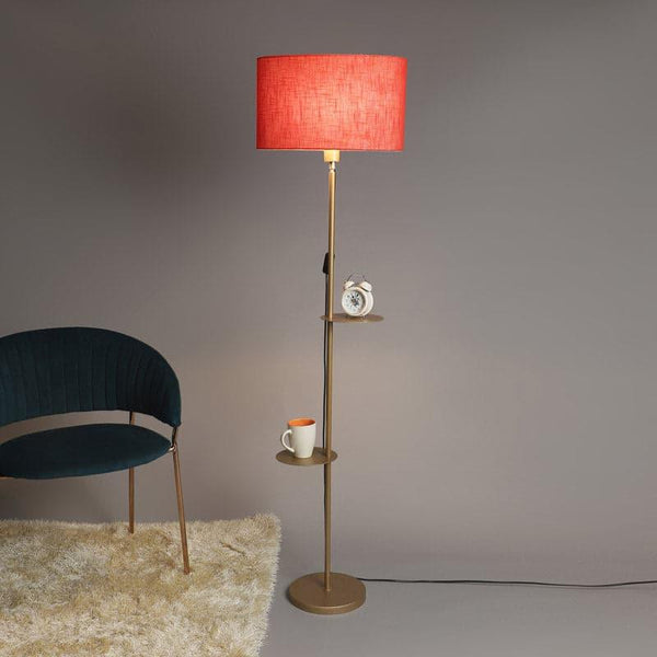 Buy Floor Lamp - Mirami Kia Floor Lamp With Shelf at Vaaree online