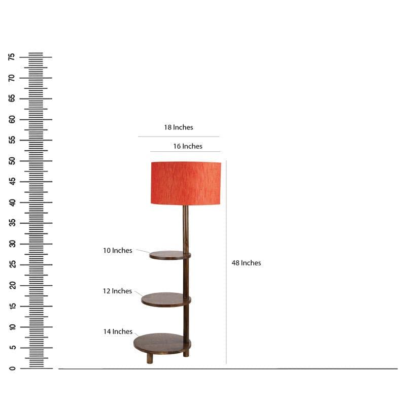 Buy Mirami Runa Floor Lamp With Shelf Floor Lamp from Vaaree