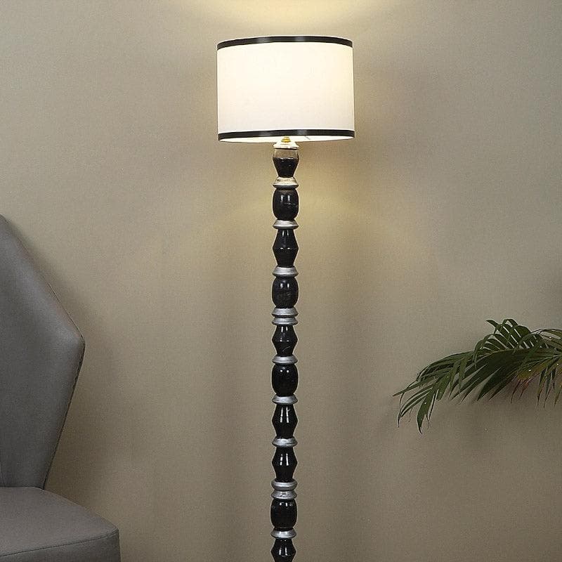 Buy Moha Floor Lamp - White & Black Floor Lamp from Vaaree