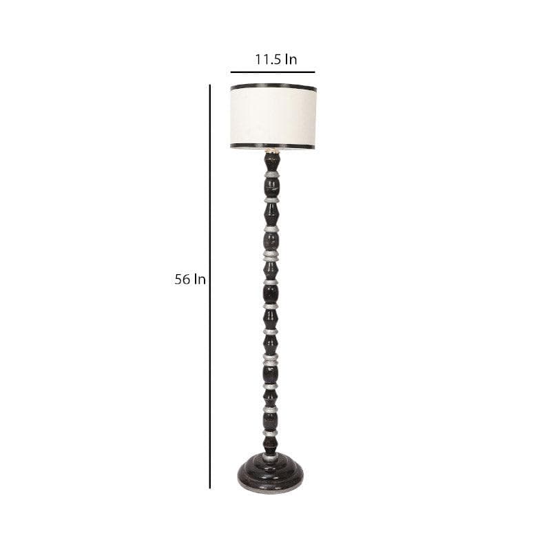 Buy Moha Floor Lamp - White & Black Floor Lamp from Vaaree