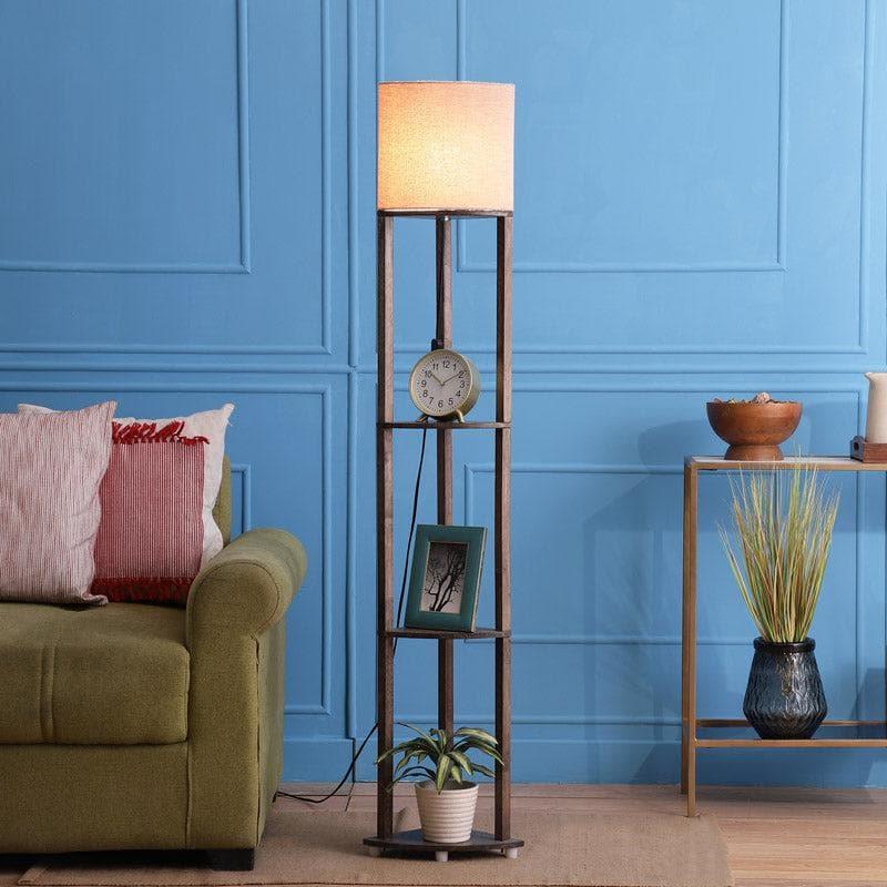 Buy Mystie Yuno Floor Lamp With Shelf Floor Lamp from Vaaree