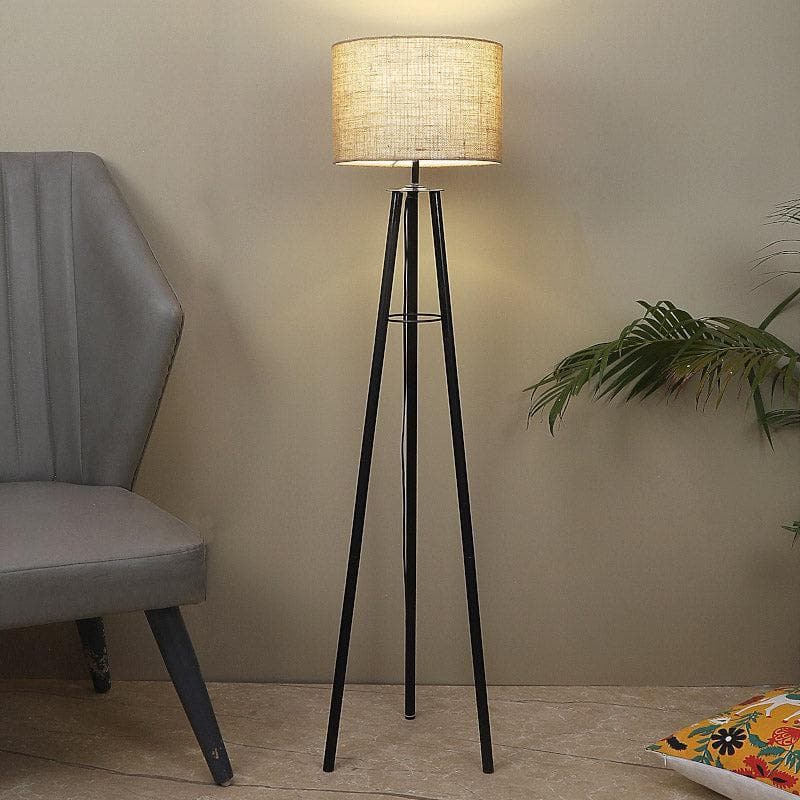 Floor Lamp - Natura Casper Floor Lamp - White & Black