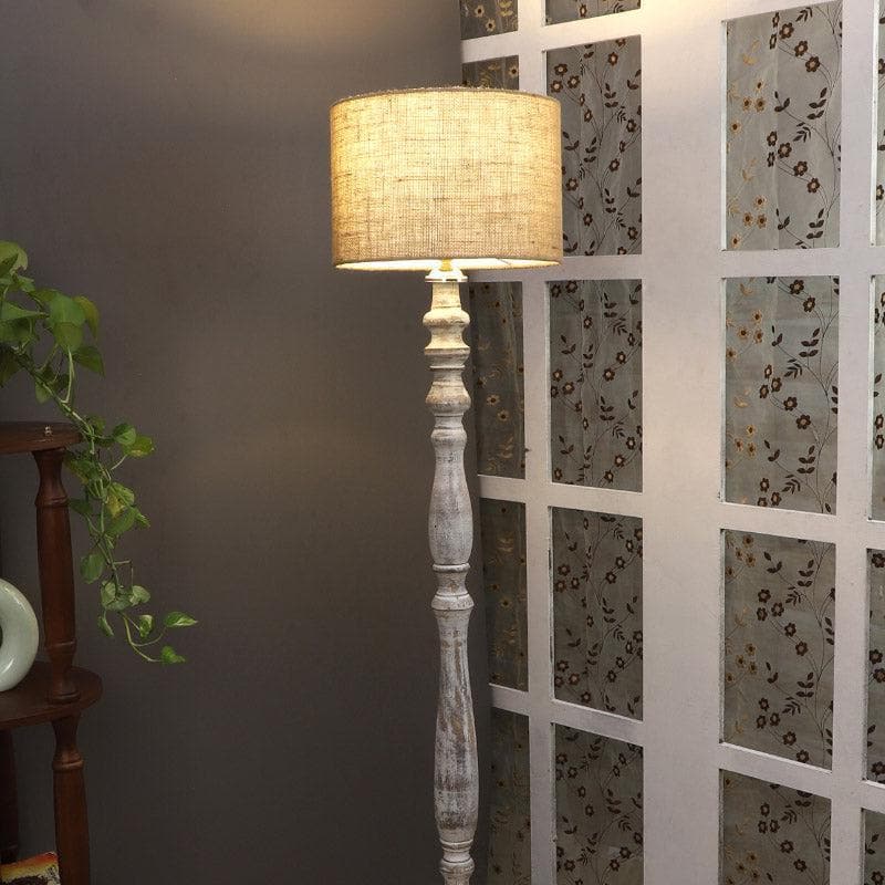 Buy Natura Vivi Floor Lamp - Beige Floor Lamp from Vaaree