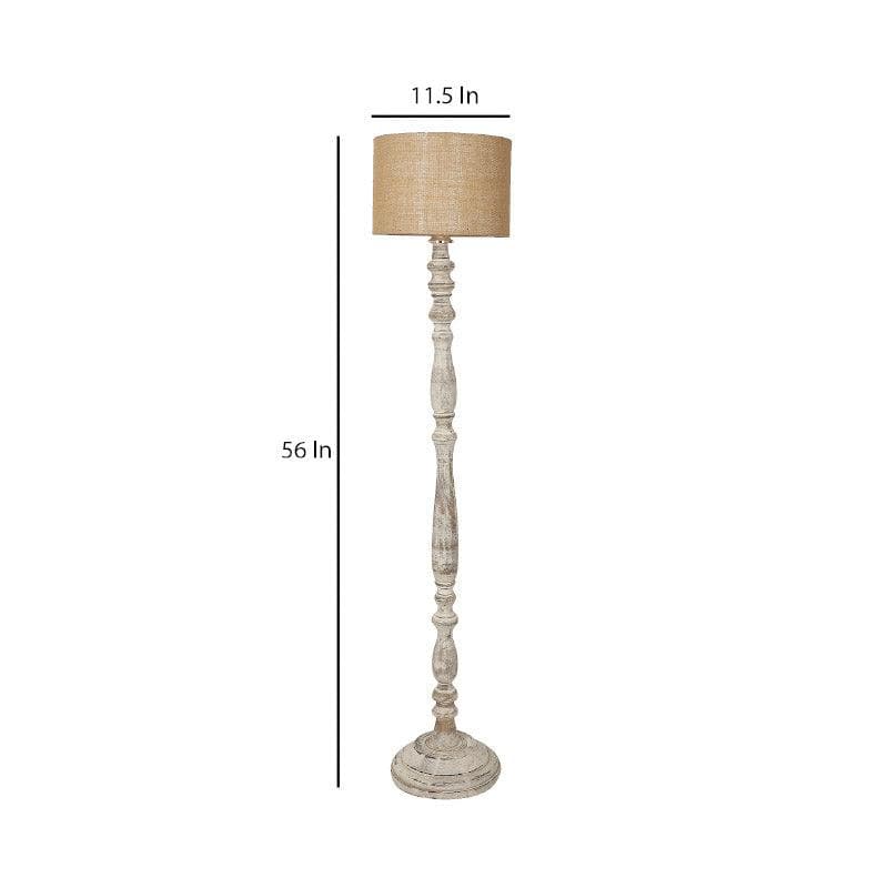 Floor Lamp - Natura Vivi Floor Lamp - Beige