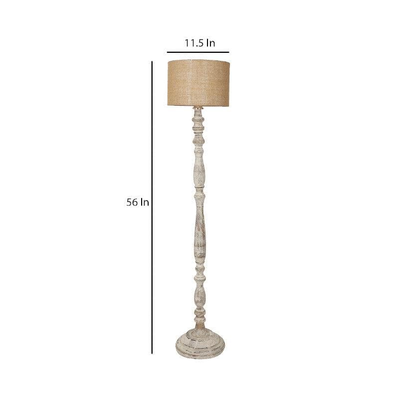 Buy Natura Vivi Floor Lamp - Beige Floor Lamp from Vaaree