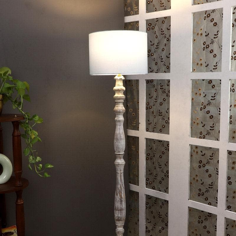 Buy Natura Vivi Floor Lamp - White Floor Lamp from Vaaree