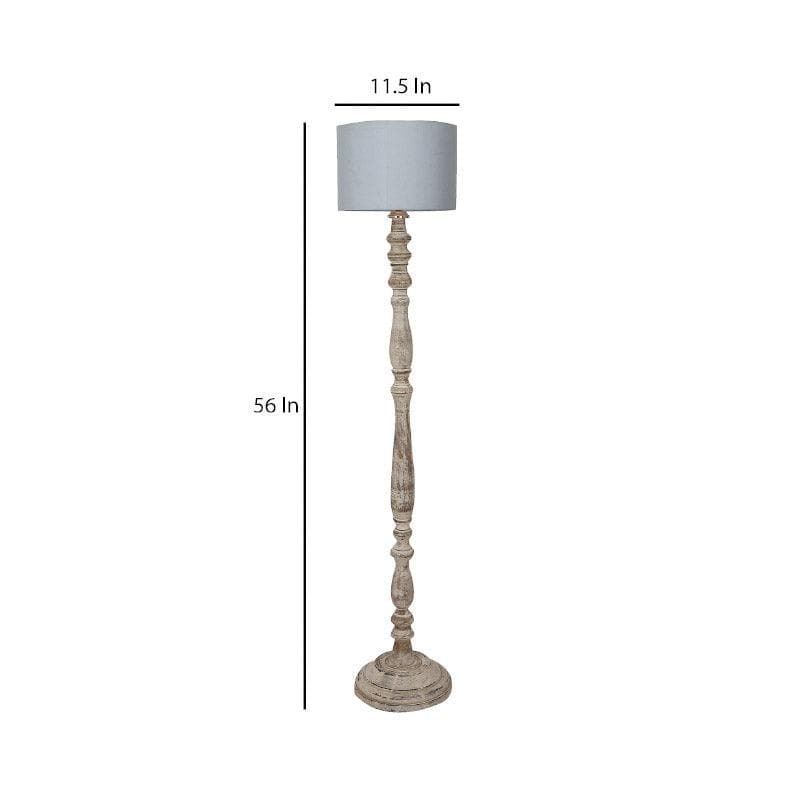 Buy Natura Vivi Floor Lamp - White Floor Lamp from Vaaree