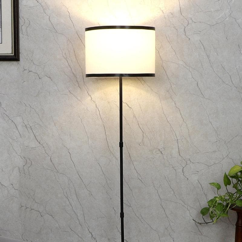 Buy Prada Pisto Floor Lamp - White & Black Floor Lamp from Vaaree