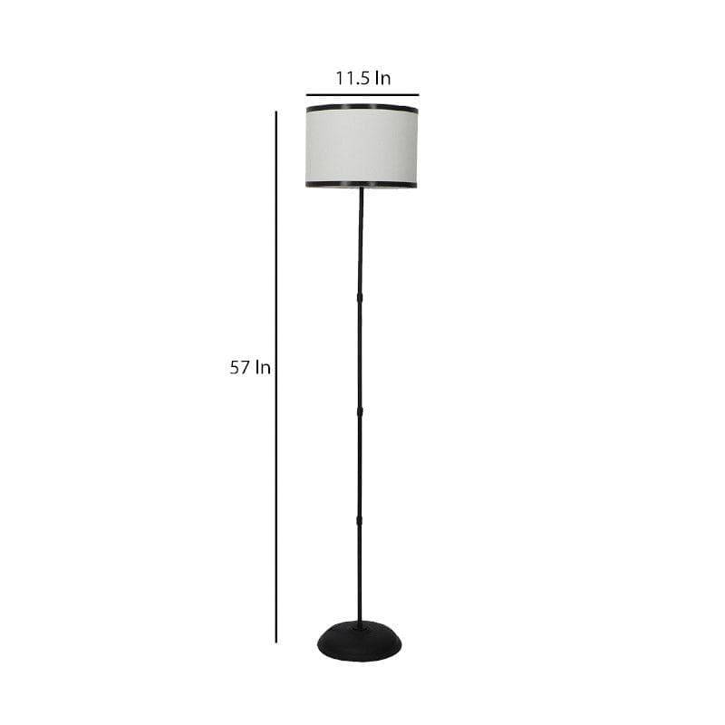 Buy Prada Pisto Floor Lamp - White & Black Floor Lamp from Vaaree