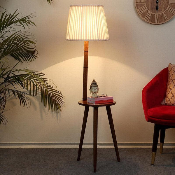 Floor Lamp - Rosa Miosa Floor Lamp With Shelf - White