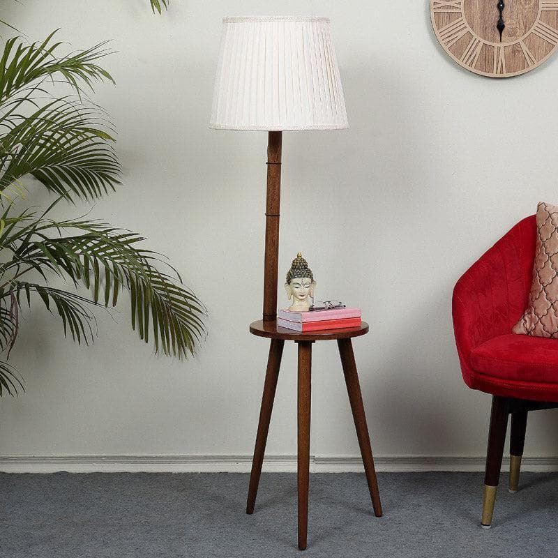 Floor Lamp - Rosa Miosa Floor Lamp With Shelf - White