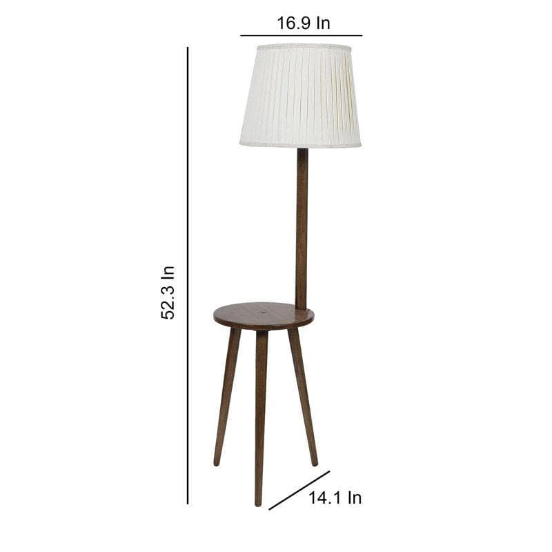 Floor Lamp - Rosa Miosa Floor Lamp With Shelf - White