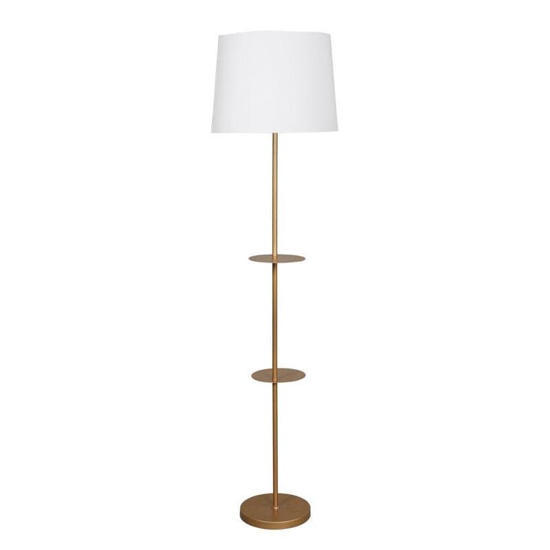 Floor Lamp - Rothnia Gold Floor Lamp With Shelf