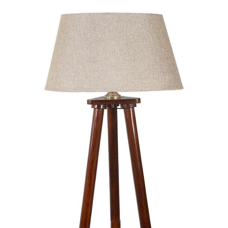 Buy Floor Lamp - Samphire Floor Lamp With Shelf - Beige at Vaaree online