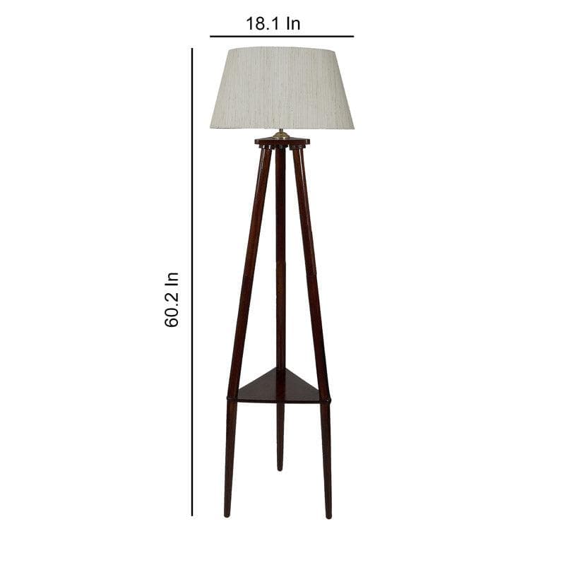 Buy Samphire Floor Lamp With Shelf - White Floor Lamp from Vaaree