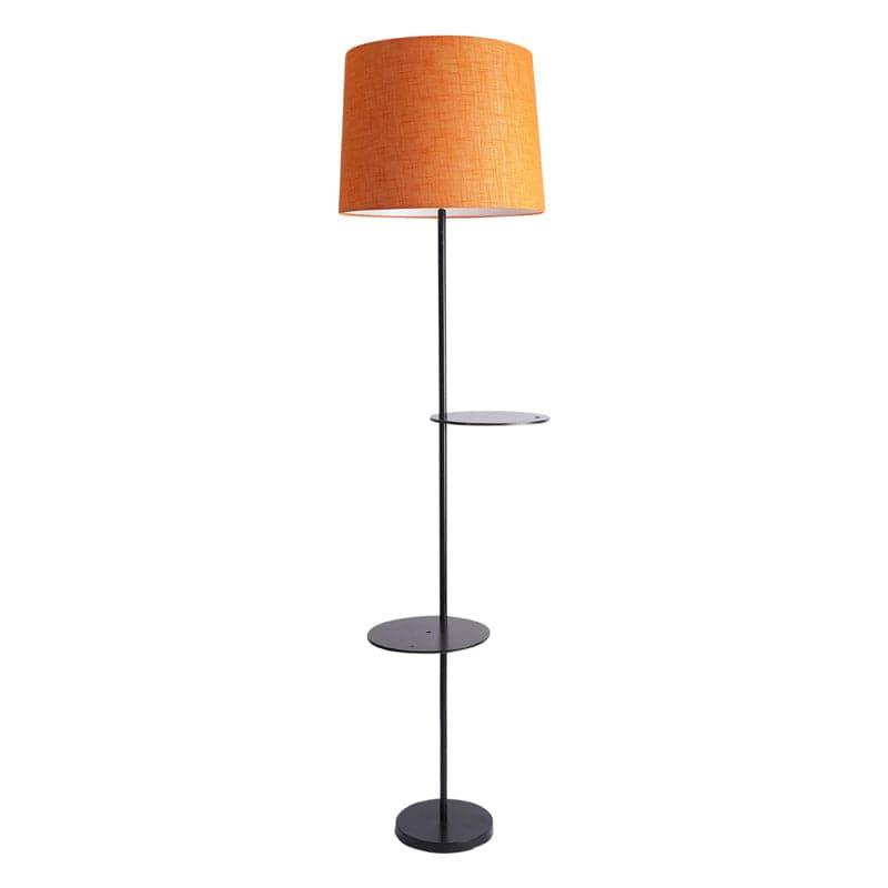 Floor Lamp - Savani Black Floor Lamp With Shelf