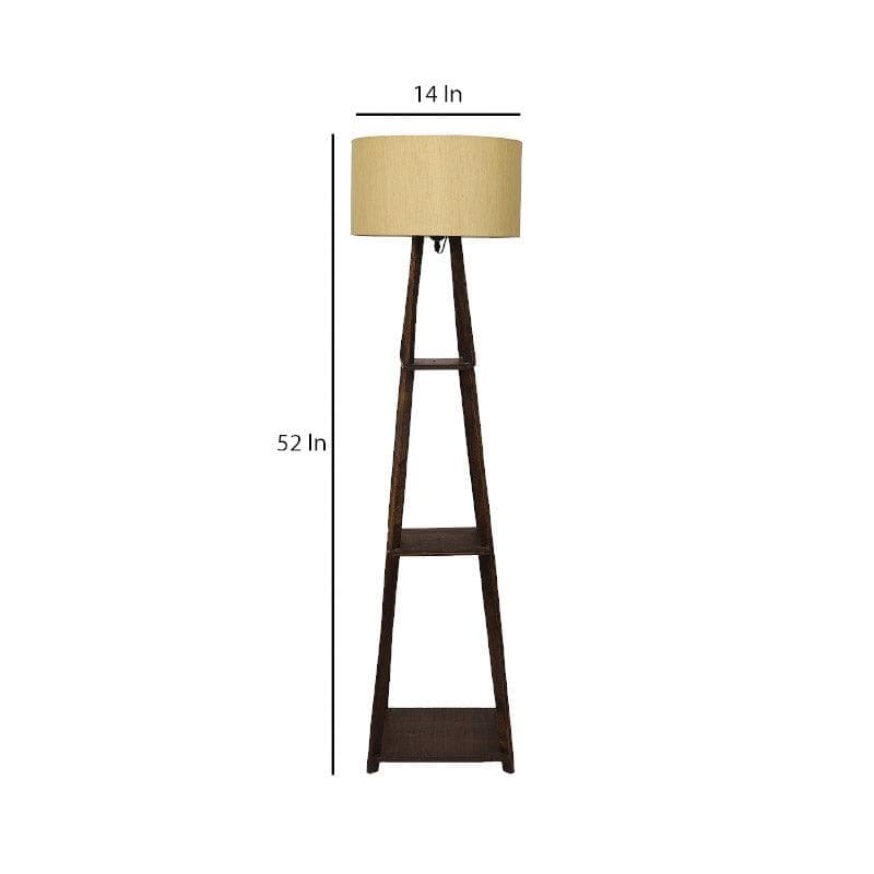 Floor Lamp - Seasa Wistera Floor Lamp With Shelf - Beige