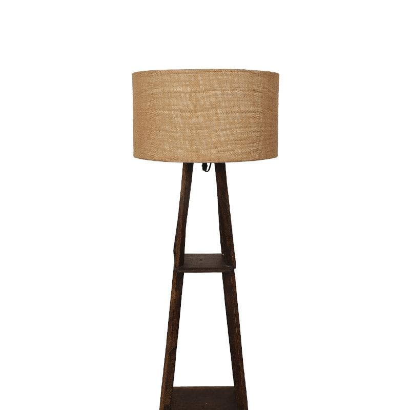 Floor Lamp - Seasa Wistera Floor Lamp With Shelf - Buff