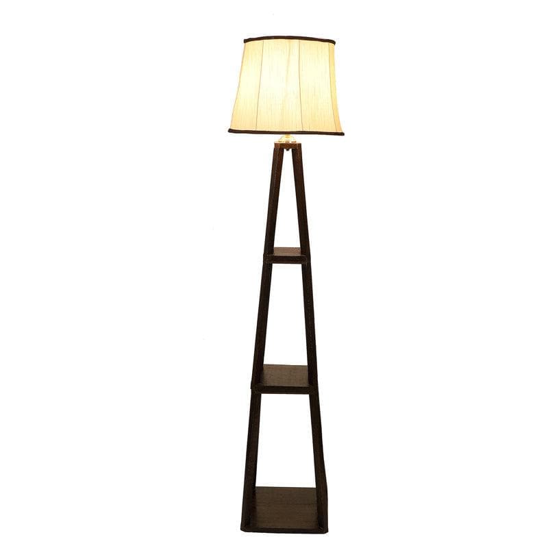 Floor Lamp - Seasa Wistera Floor Lamp With Shelf - Ivory