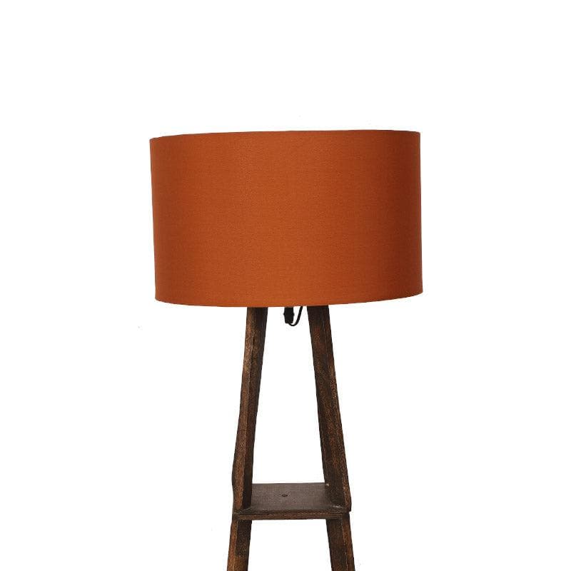 Floor Lamp - Seasa Wistera Floor Lamp With Shelf - Rust