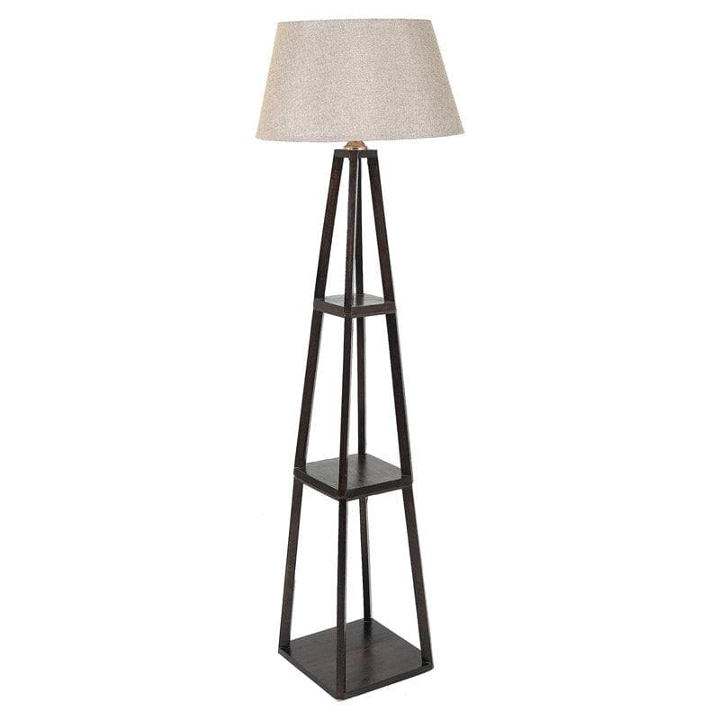 Floor Lamp - Seasa Wistera Floor Lamp With Shelf - Soft Beige