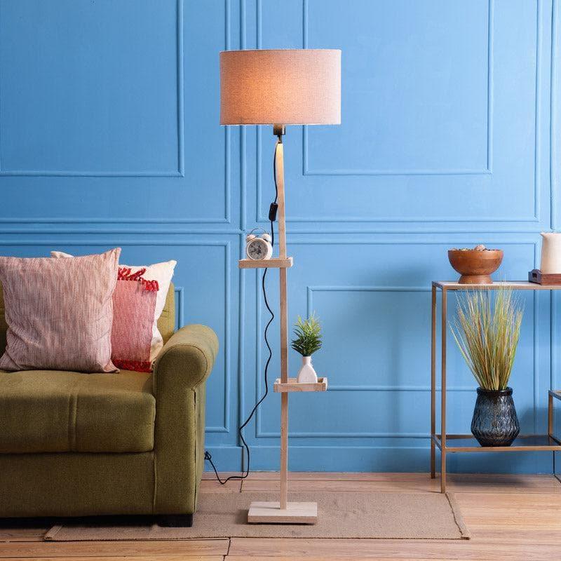 Floor Lamp - Seira Moga Floor Lamp With Shelf