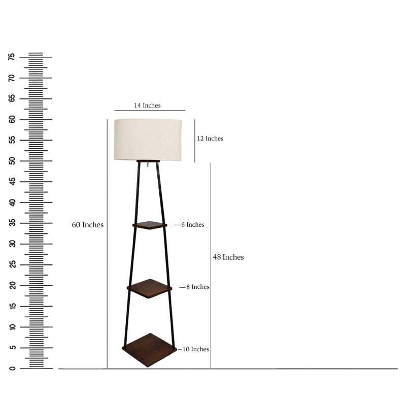 Floor Lamp - Seria Black Pyramid Floor Lamp