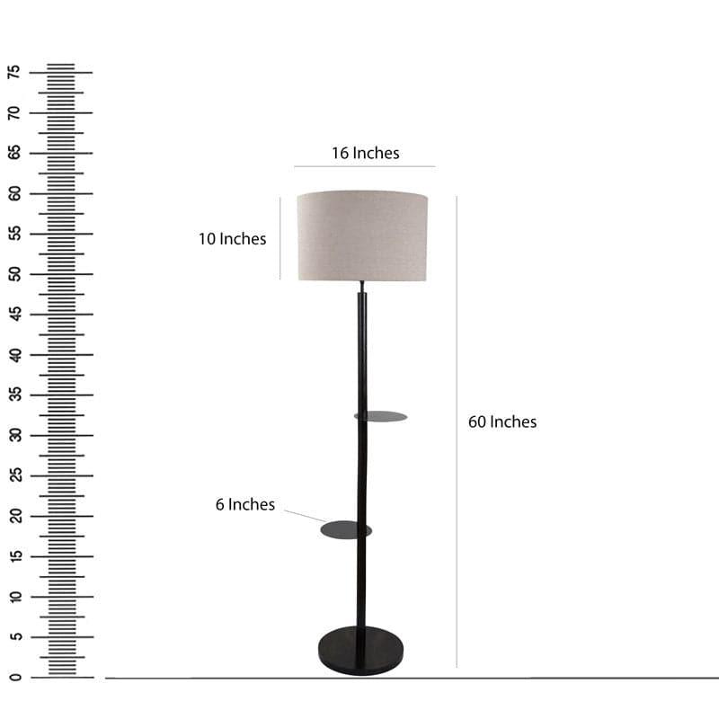 Buy Seria Musa Floor Lamp With Shelf Floor Lamp from Vaaree