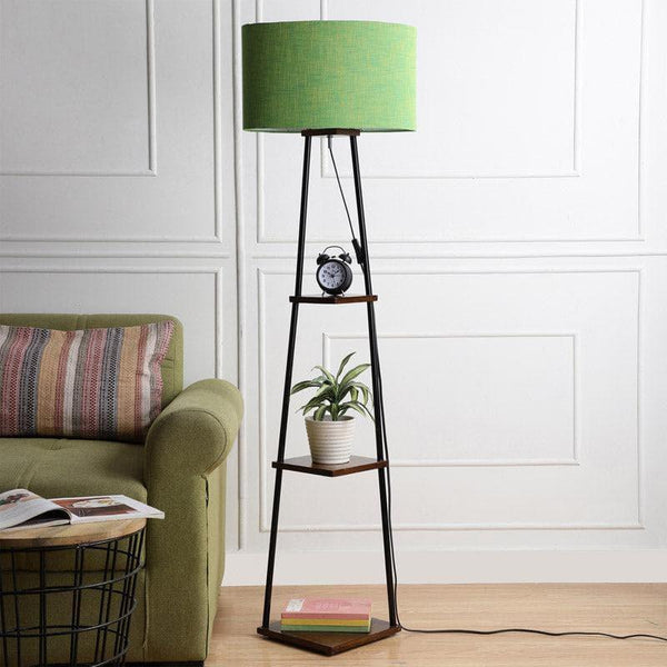 Floor Lamp - Zuri Black Pyramid Floor Lamp