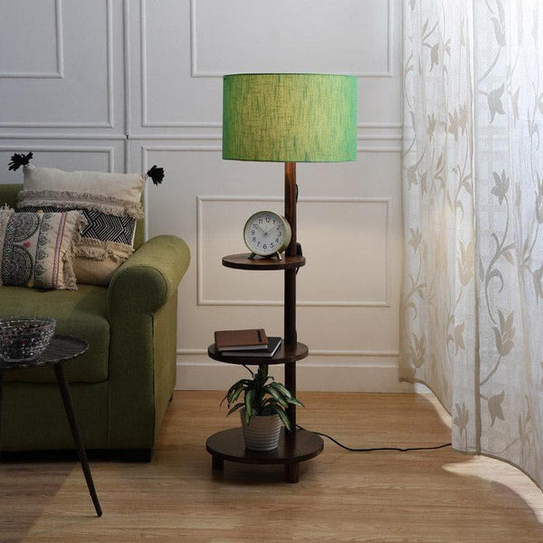 Floor Lamp - Zuri Runa Floor Lamp With Shelf