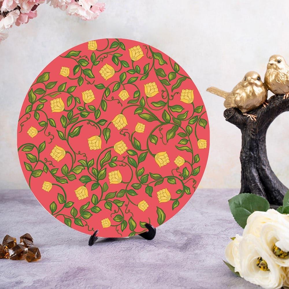 Buy - Free Gift - Aarzoo Decorative Wall Plate - Orange at Vaaree online