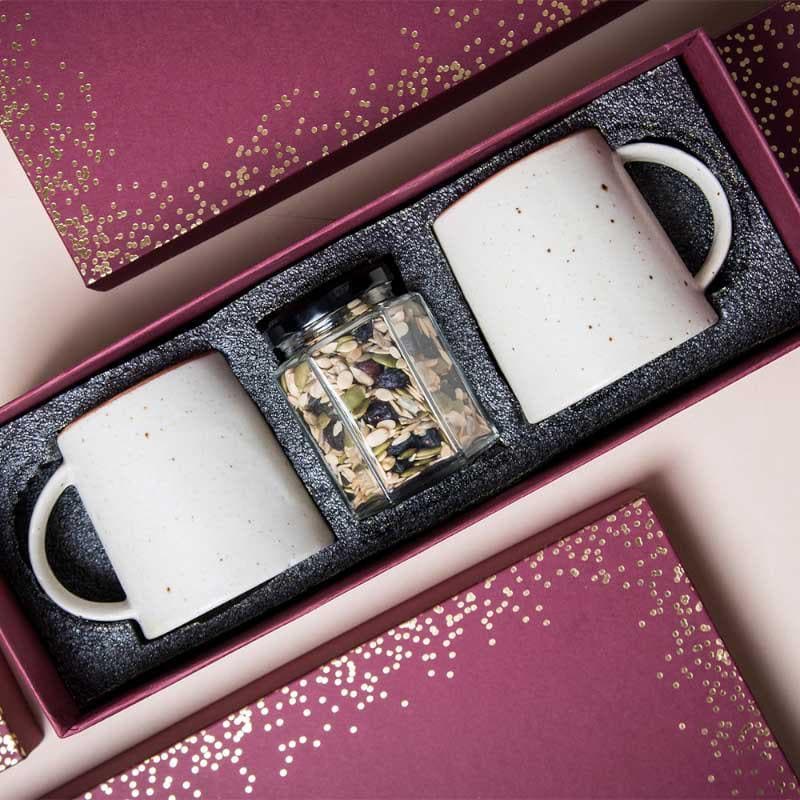 Gift Box - Earthy Elegance Mug Gift Box - Set Of Three