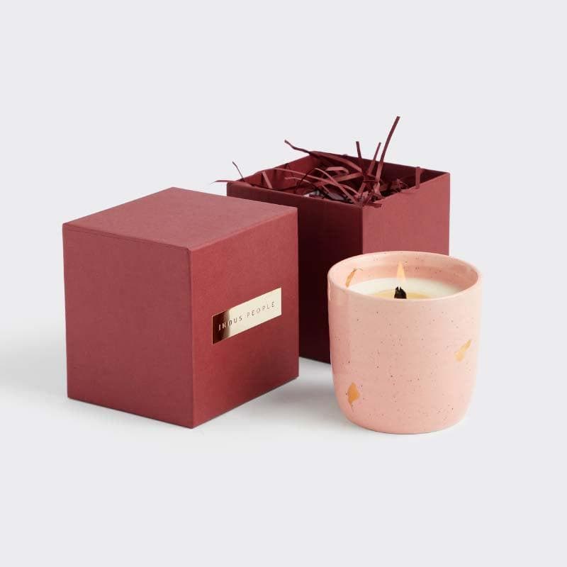 Buy Ganga Candle Gift Box - Old Rose Gift Box from Vaaree