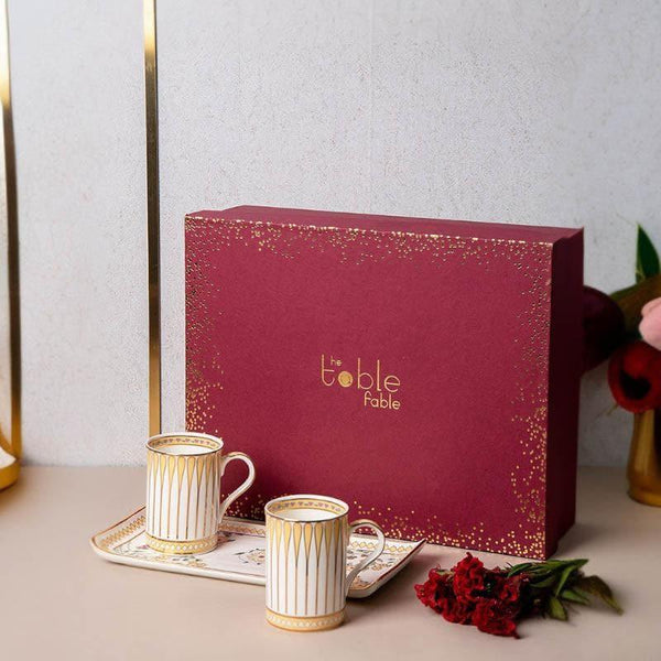 Gift Box - Hridi Mug & Tray Gift Box - Set Of Three