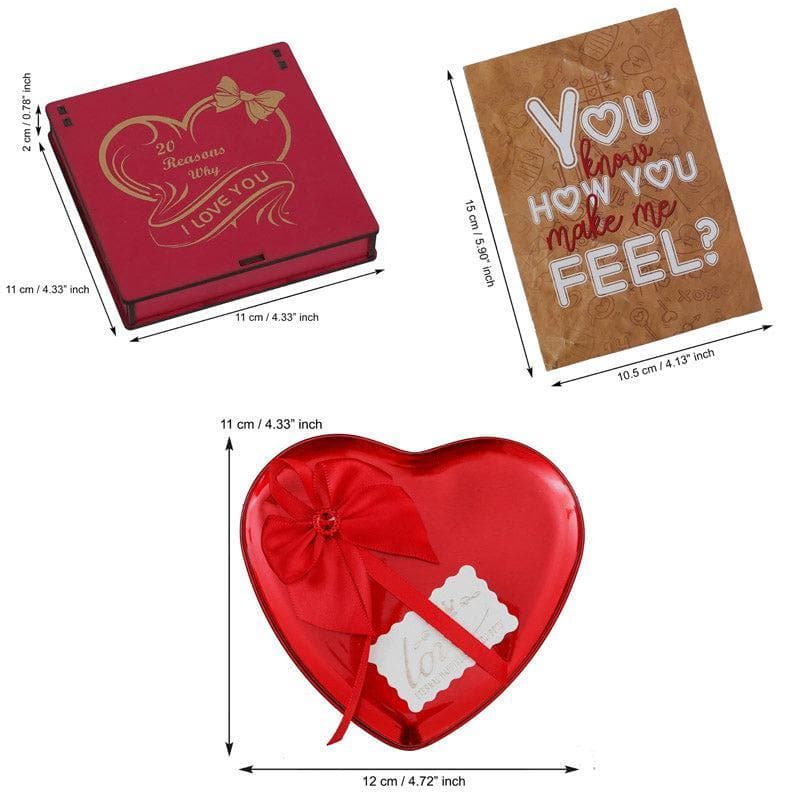 Buy Lovestruck Treasures Valentine Gift Set Gift Box from Vaaree