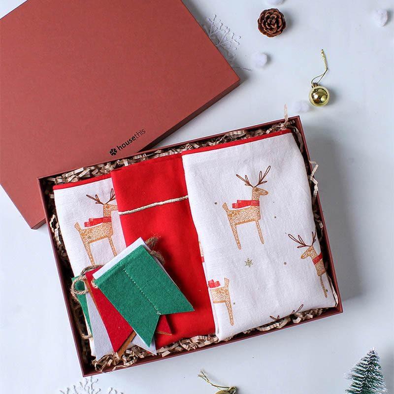 Buy Jolly Reindeer Cushion Gift Gift Box from Vaaree