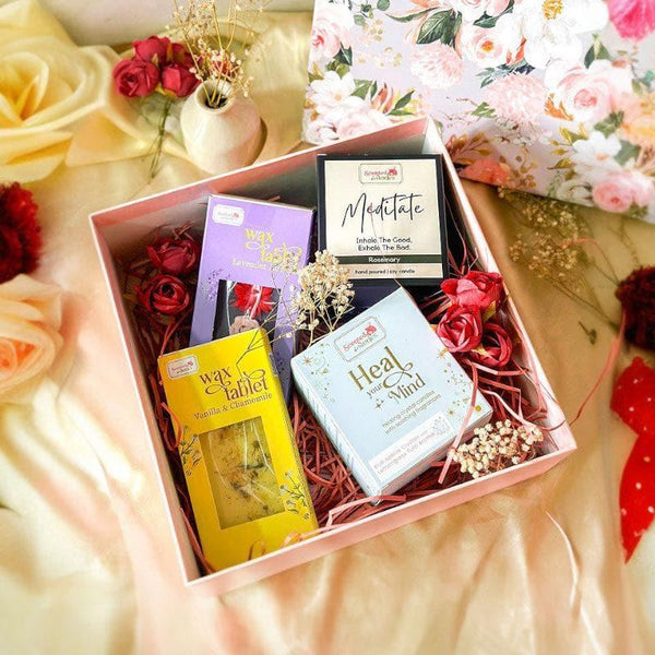 Gift Box - Rosemary Radiance Gift Hamper - Set Of Four