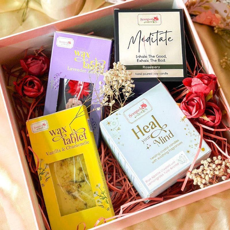 Gift Box - Rosemary Radiance Gift Hamper - Set Of Four