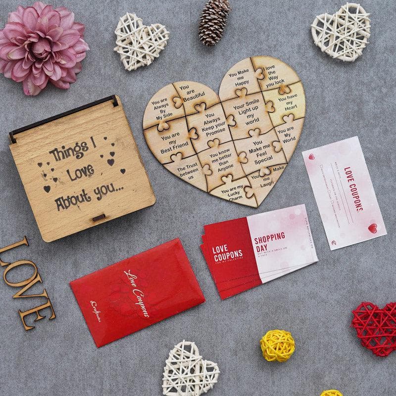 Buy Way To Your Heart Puzzle Valentines Gift Set Gift Box from Vaaree