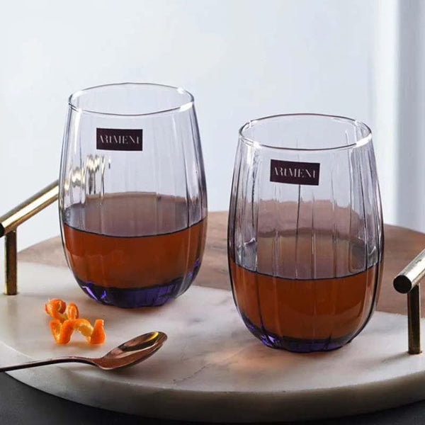 Drinking & Juice Glasses - Cynthia Glass (390 ml ) - Set Of Four