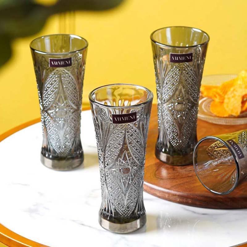 Buy Marquise Glass (200 ml ) - Set Of Four Drinking & Juice Glasses from Vaaree