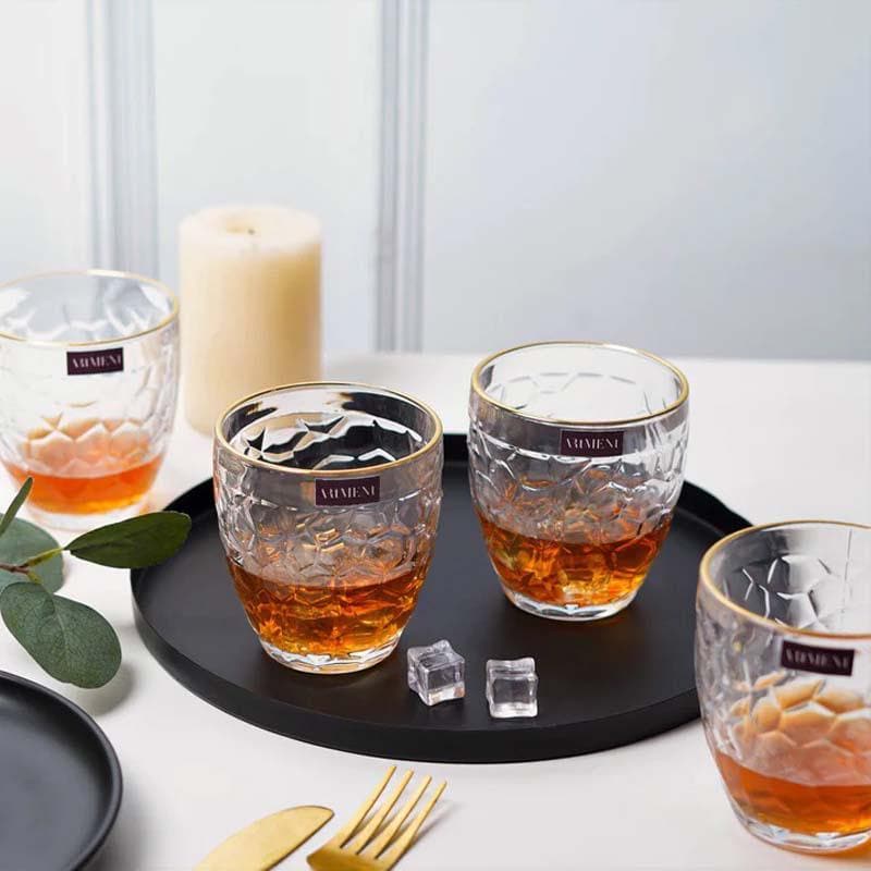 Buy Mussarts Whiskey Glass (300 ml ) - Set Of Four Scotch & Whiskey Glasses from Vaaree