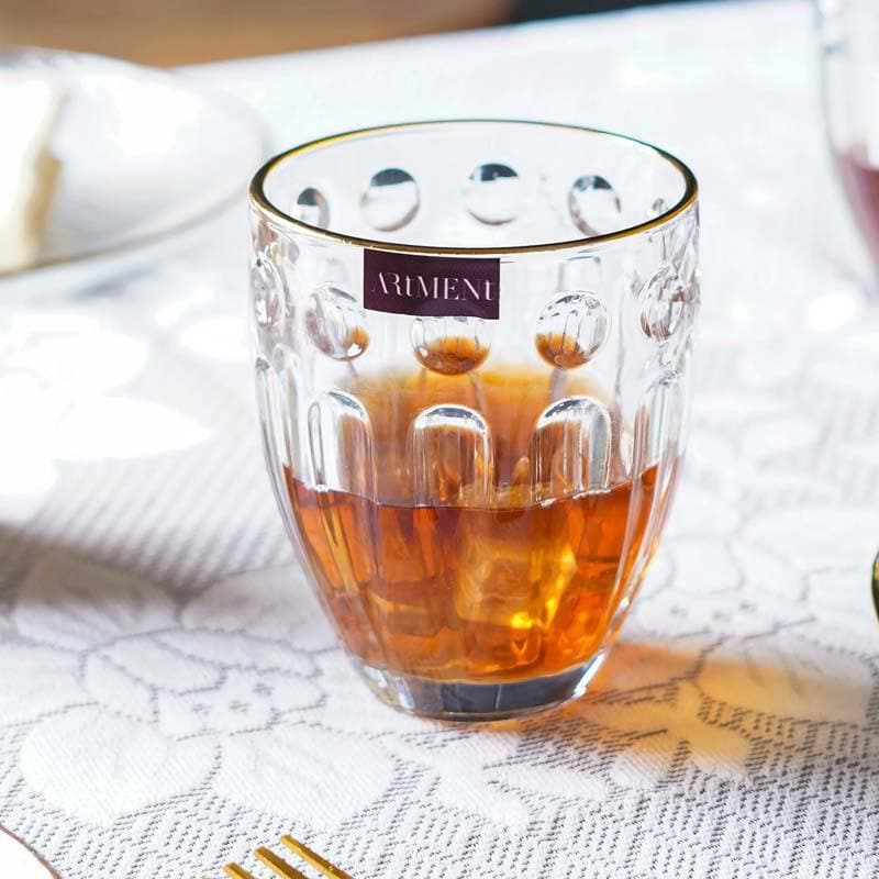 Buy Poised Whiskey Glass (300 ml ) - Set Of Four Scotch & Whiskey Glasses from Vaaree