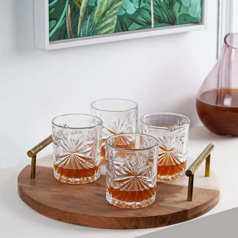 Buy Stella Beer Glass (300 ml and 410 ml) - Set Of Four Scotch & Whiskey Glasses from Vaaree