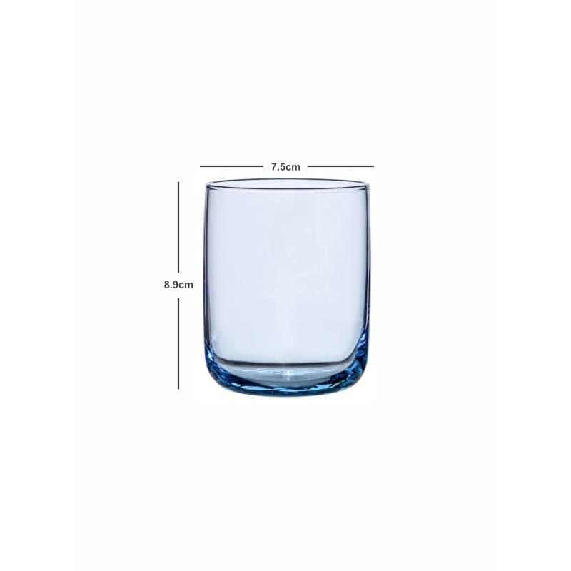 Buy Aspen Glass Tumbler (Skyblue) (280 ml ) - Set Of Six Drinking & Juice Glasses from Vaaree