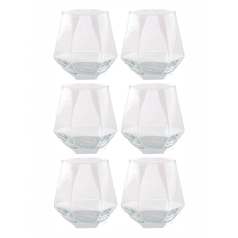 Buy Avalanche Glass Tumbler (310 ML) - Set Of Six Drinking & Juice Glasses from Vaaree