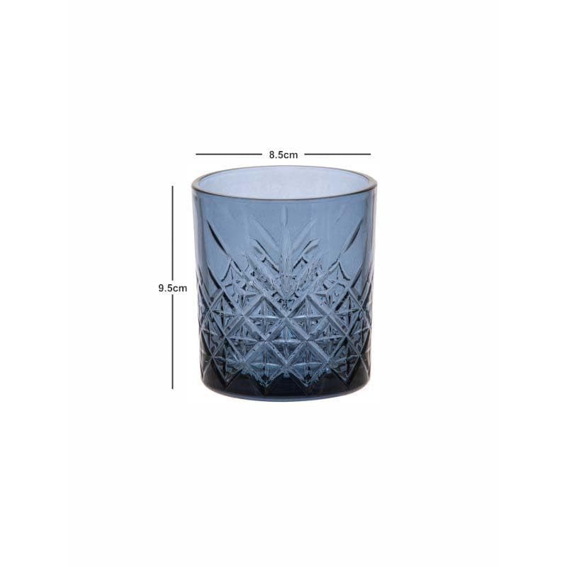 Drinking & Juice Glasses - Billy Blue Tumbler (345 ML) - Set Of Four