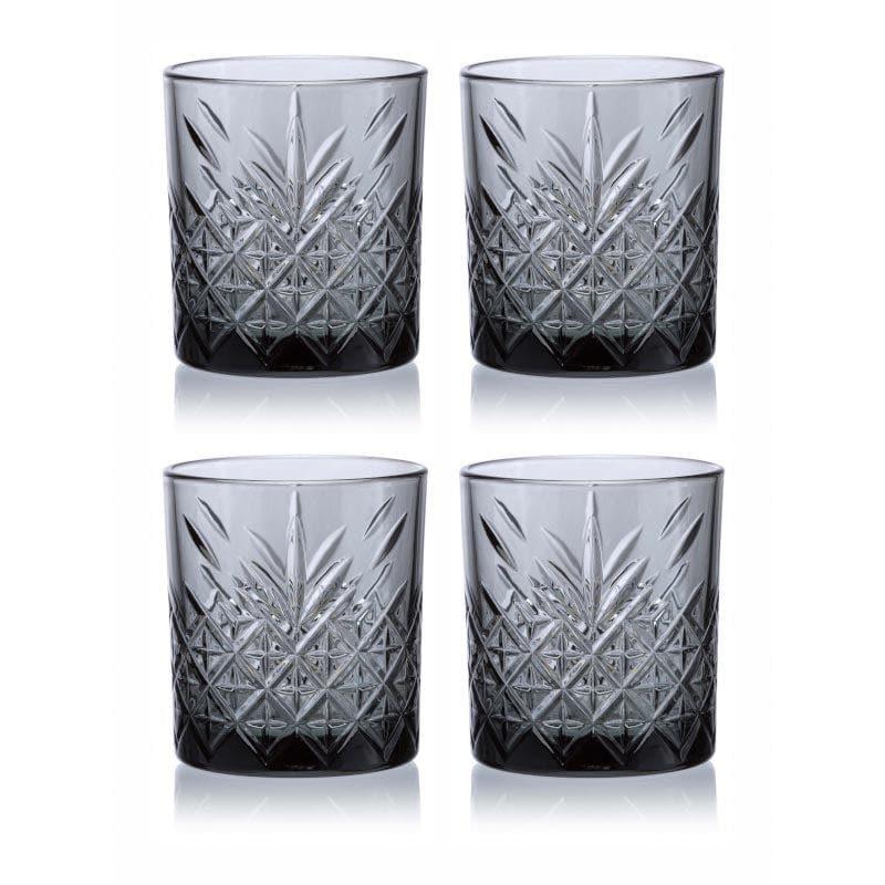 Buy Billy Grey Tumbler (345 ML) - Set Of Four Drinking & Juice Glasses from Vaaree