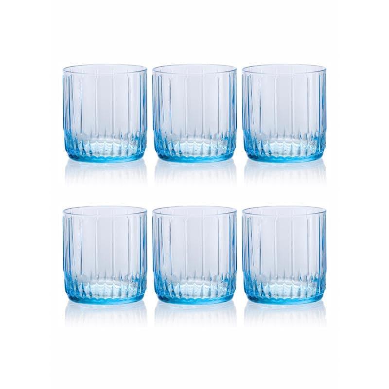 Drinking & Juice Glasses - Bonita Ribbed Tumbler (265 ML) - Set Of Six